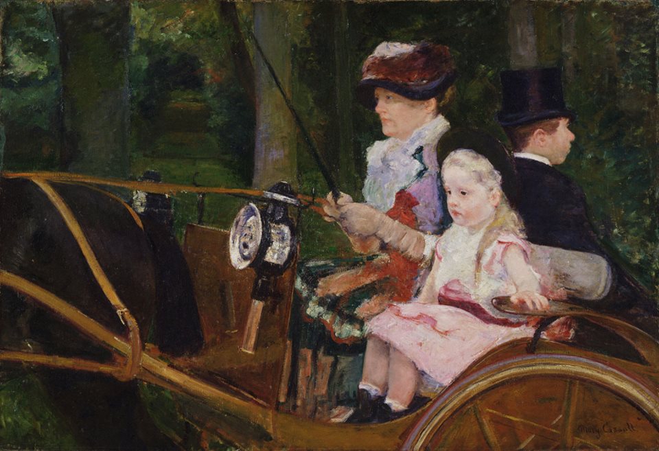A Woman and Girl Driving 1881 by Mary Cassatt (1844-1926) Philadelphia Museum of Art PA 